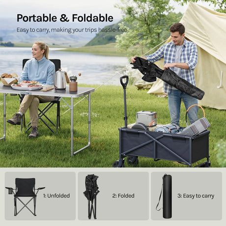 BukkitBow opvouwbare campingstoel set van 2 met bekerhouder en draagtas, lichtgewicht en geschikt voor outdoor gebruik.
