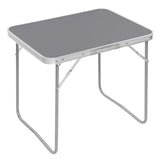 BukkitBow opvouwbare campingtafel met ijzeren buizen, aluminium legering en MDF blad, lichtgewicht en draagbaar, 70x60x50 cm