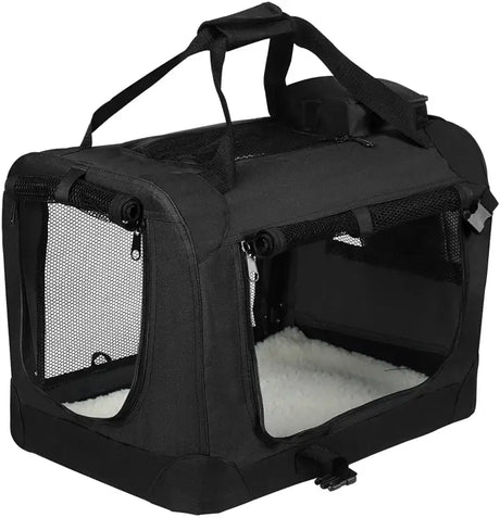 BukkitBow opvouwbare huisdieren draagtas van sterk Oxford stof, geschikt voor honden en katten, met ventilatie en diverse maten
