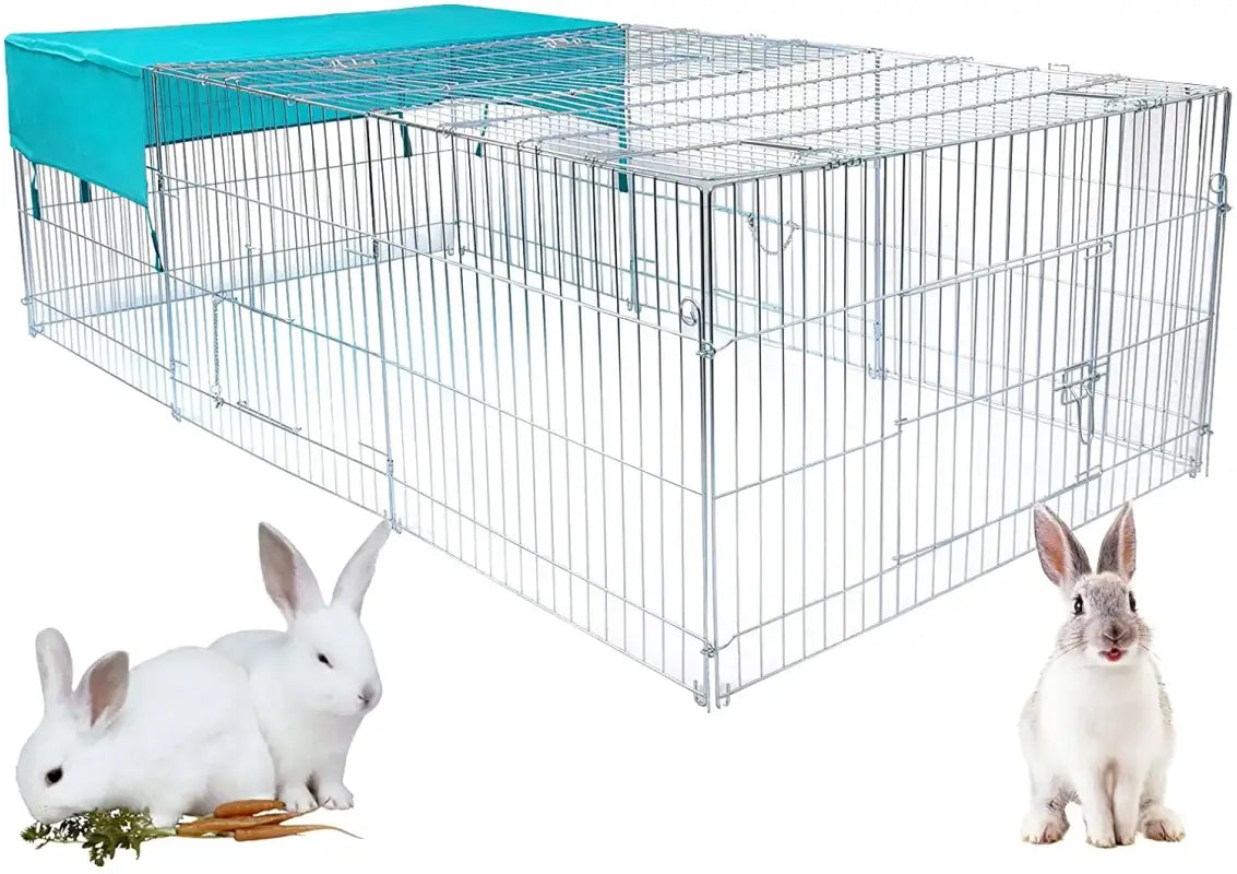 BukkitBow opvouwbare metalen dierenkooi met 3 deuren, 180x120x60cm of 216x116x65cm, geschikt voor huisdieren, stevige constructie