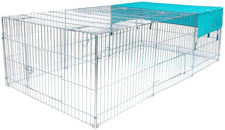 BukkitBow opvouwbare metalen dierenren met 3 deuren, formaat 180x120x60cm of 216x116x65cm, geschikt voor huisdieren