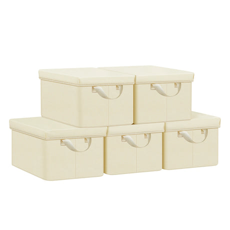 BukkitBow opvouwbare opbergdozen met deksel, stoffen kastorganizer voor opbergdozen, praktische opbergoplossing