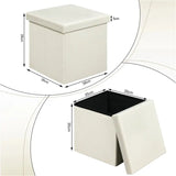 BukkitBow opvouwbare poef met gewatteerde linzitting, MDF en schuim, beschikbaar in 20L of 37L capaciteit, voor extra opbergruimte