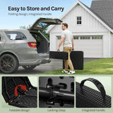 BukkitBow opvouwbare picknickset 3-delig in rattan look, inklapbaar, 180cm, voor outdoor picknicks en ontspanning.