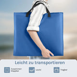 Opvouwbare BukkitBow strandmat met verstelbare rugleuning en draagtas, ideaal voor ontspannen op het strand.