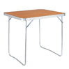 BukkitBow opvouwbare campingtafel van aluminium en MDF, lichtgewicht met draagvermogen van 15 kg, ideaal voor kamperen