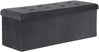 BukkitBow poef met opbergruimte, stevig frame, opvouwbaar, grote opslagcapaciteit, multifunctioneel, 110x37,5x38 cm.