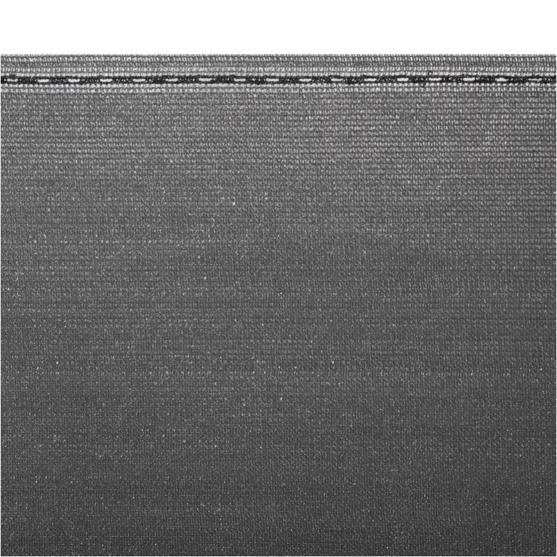 BukkitBow privacy scherm in antraciet, 150g/m², schaduwend 85%, temperatuurbestendig, inclusief kabelbinders en montageopties.