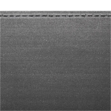 BukkitBow privacy scherm in antraciet, 150g/m², schaduwend 85%, temperatuurbestendig, inclusief kabelbinders en montageopties.