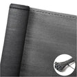 BukkitBow privacy scherm in antraciet, 150 g/m², schaduwend 85%, temperatuurbestendig met kabelbinders, voor privacybescherming