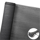 BukkitBow privacy scherm in antraciet, 150g/m², schaduwend 85%, temperatuurbestendig, inclusief kabelbinders voor privacy.