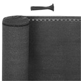 BukkitBow privacy scherm Antraciet, 180g/m², schaduwend 85%, temperatuurbestendig, inclusief 50 kabelbinders, ideaal voor privacy.