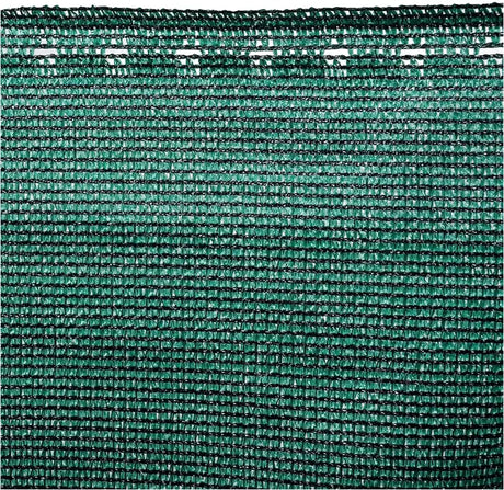 Groene BukkitBow privacyscherm van 150g/m² met 85% schaduwwering, temperatuurbestendig en inclusief kabelbinders.