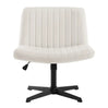 BukkitBow relaxstoel/fauteuil met fluweel of kunstleer, verstelbaar en 360° draaibaar, comfortabele zithoek in stijlvolle stijl