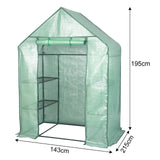 Ruime BukkitBow tuinkas met UV-bestendige folie, ritssluiting en stalen frame voor bescherming en gemakkelijke toegang.