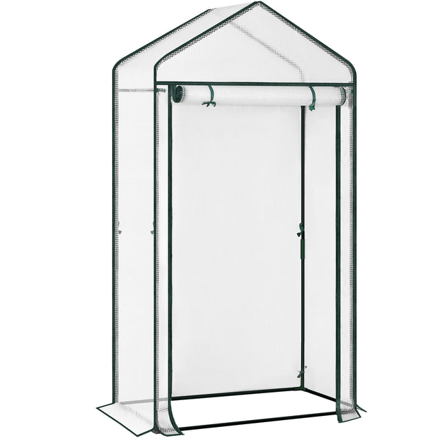 Ruime BukkitBow tomatenkas en plantenkas, 150 cm breed, met transparante folie en stevige frame voor tuinplanten.