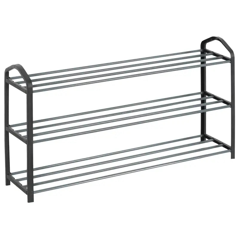BukkitBow schoenenrek organizer, lichtgewicht en stevig, ruimtebesparend, afmetingen 79x19,5x45 cm, voor schoenenopslag.