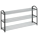 BukkitBow schoenenrek organizer, lichtgewicht en stevig, ruimtebesparend, afmetingen 79x19,5x45 cm, voor schoenenopslag.
