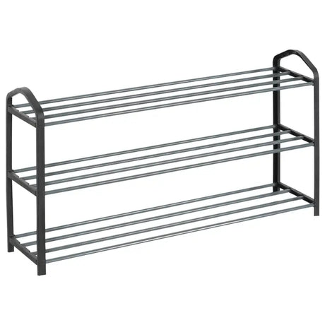 BukkitBow schoenenrek organizer, lichtgewicht en stevig, ruimtebesparend, afmetingen 79x19,5x45 cm, voor schoenenopslag.
