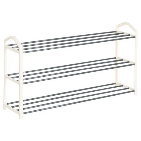 BukkitBow schoenenrek organizer, lichtgewicht en stevig, ruimtebesparend, afmetingen 79x19,5x45cm, geschikt voor schoenen opbergruimte
