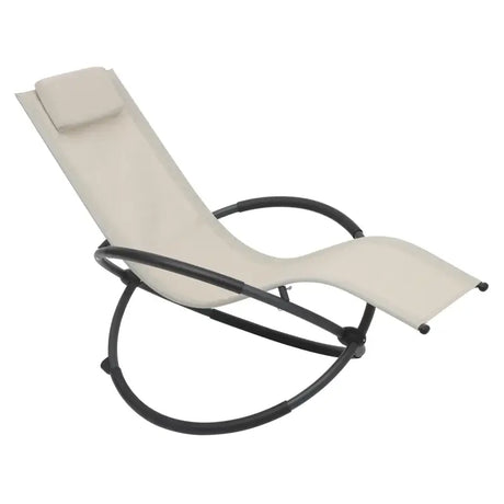 BukkitBow schommel ligstoel van textilene en metaal, modern design, geschikt tot 160 kg, ideaal voor camping en ontspanning