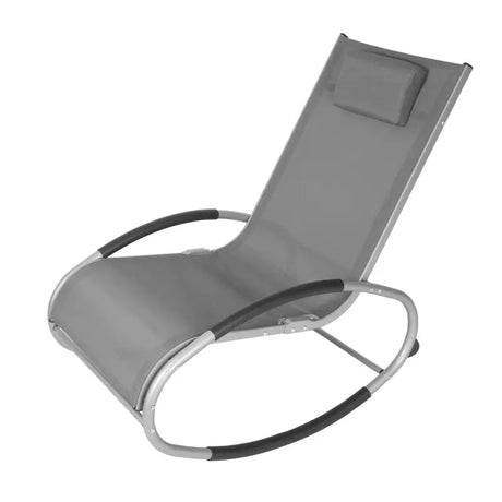 BukkitBow schommelende campingstoel van textilene en aluminium, weerbestendig en stabiel, max 160 kg draagkracht