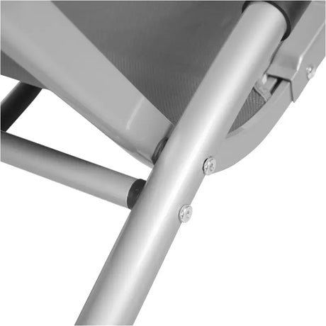 BukkitBow schommelende campingstoel van textilene en aluminium, weerbestendig en stabiel, max 160 kg draagvermogen
