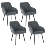 BukkitBow set van eetkamerstoelen met ergonomisch ontwerp, gewatteerde zitting en stabiele, multifunctionele structuur.
