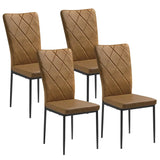 BukkitBow set eetkamerstoelen met leren en fluwelen bekleding, metalen frame, zithoogte 46 cm, geschikt voor diverse interieurstijlen.