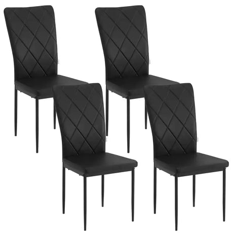 BukkitBow set eetkamerstoelen met leren en fluwelen bekleding, metalen frame, zithoogte 46 cm, stijlvolle keukenstoelen.