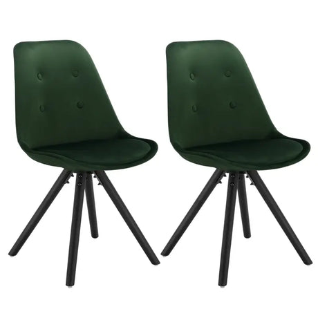 BukkitBow set van stijlvolle fluwelen eetkamerstoelen met ergonomisch zitcomfort en eenvoudige montage, zithoogte 46 cm.