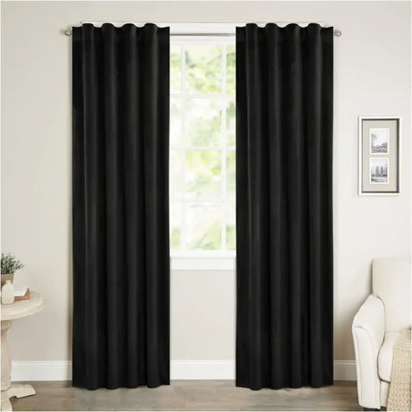 BukkitBow fluwelen gordijnen met 300g/m², 140 cm breed, in verschillende hoogtes, geschikt als elegant raamdecor.