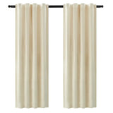 BukkitBow fluwelen gordijn set, 300g/m², 140 cm breed, verschillende hoogtes, luxe raamdecoratie in warme kleur