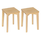 BukkitBow set houten krukken van natuurlijk beukenhout, stapelbaar en vochtbestendig, zithoogte 44,5 cm, geschikt als zitplek of bijzettafel.