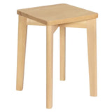 BukkitBow houten krukenset van natuurlijk beukenhout, stapelbaar en vochtbestendig, zithoogte 44,5 cm, geschikt voor interieur.