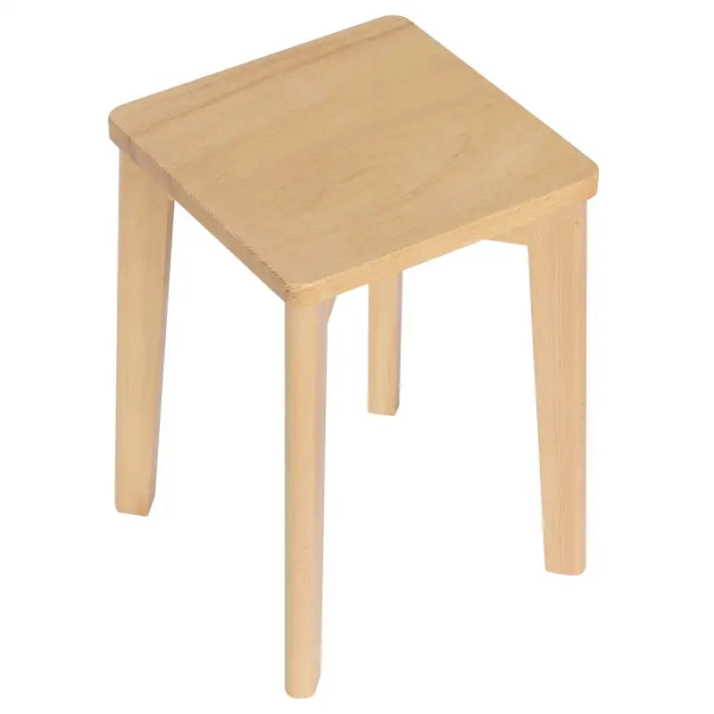 BukkitBow houten krukenset van natuurlijk beukenhout, stapelbaar en vochtbestendig, zithoogte 44,5 cm, geschikt als zitplek of bijzettafel.