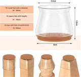 BukkitBow eetkamerstoel met vilten stoelpootdoppen voor bescherming en stil comfort.