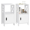Set van 2 BukkitBow nachtkastjes, compacte MDF nachtkastjes met ruime opbergruimte, 30x60x30cm in modern design