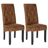 Set van 2 BukkitBow eetkamerstoelen met linnen en fluwelen zitting, massief houten poten, ergonomisch en veelzijdig design