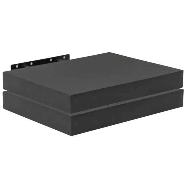 BukkitBow set van 2 MDF zwevende boekenplanken met diverse maten en maximale belasting van 5kg, geschikt voor muurdecoratie.