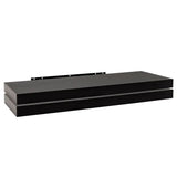 BukkitBow set van 2 MDF zwevende boekenplanken in diverse maten met maximale belasting van 5kg, muurdecoratie en opbergruimte.