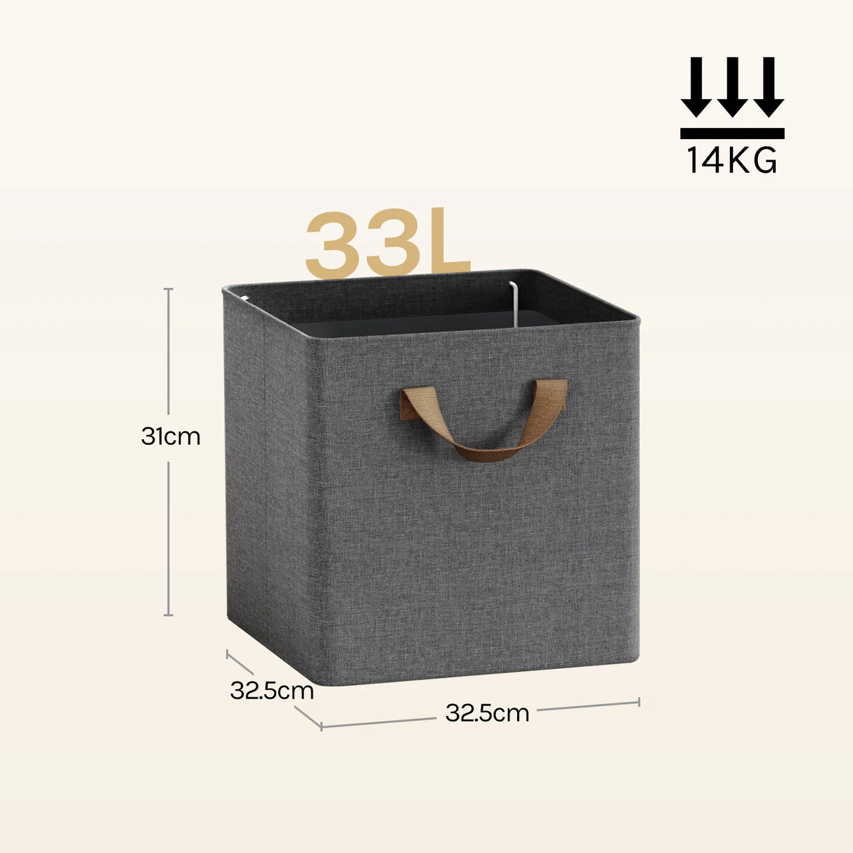 BukkitBow - Set van 3 of 5 Opvouwbare Opbergdozen - Stof - Kleding - Opbergen Speelgoed