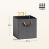 BukkitBow - Set van 3 of 5 Opvouwbare Opbergdozen - Stof - Kleding - Opbergen Speelgoed