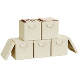BukkitBow opbergdozen van stof met deksels, set van 3 of 5 opvouwbare organizer voor opslag en organisatie