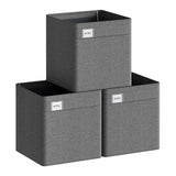 Set van 3 of 5 opvouwbare stoffen opbergdozen van BukkitBow, organizer cubes voor nette opslag en organisatie.