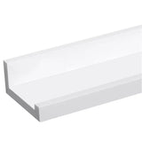 Set van 3 witte wandplanken van BukkitBow, MDF boekenplanken in groot en klein formaat, maximale belasting van 5kg.