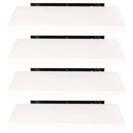 BukkitBow - Set van 3 Wandplanken - MDF Wit Hout - Mat