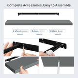 BukkitBow - Set van 3 Zwevende Wandplanken - Fotoplank - Wandrek - Muurdecoratie