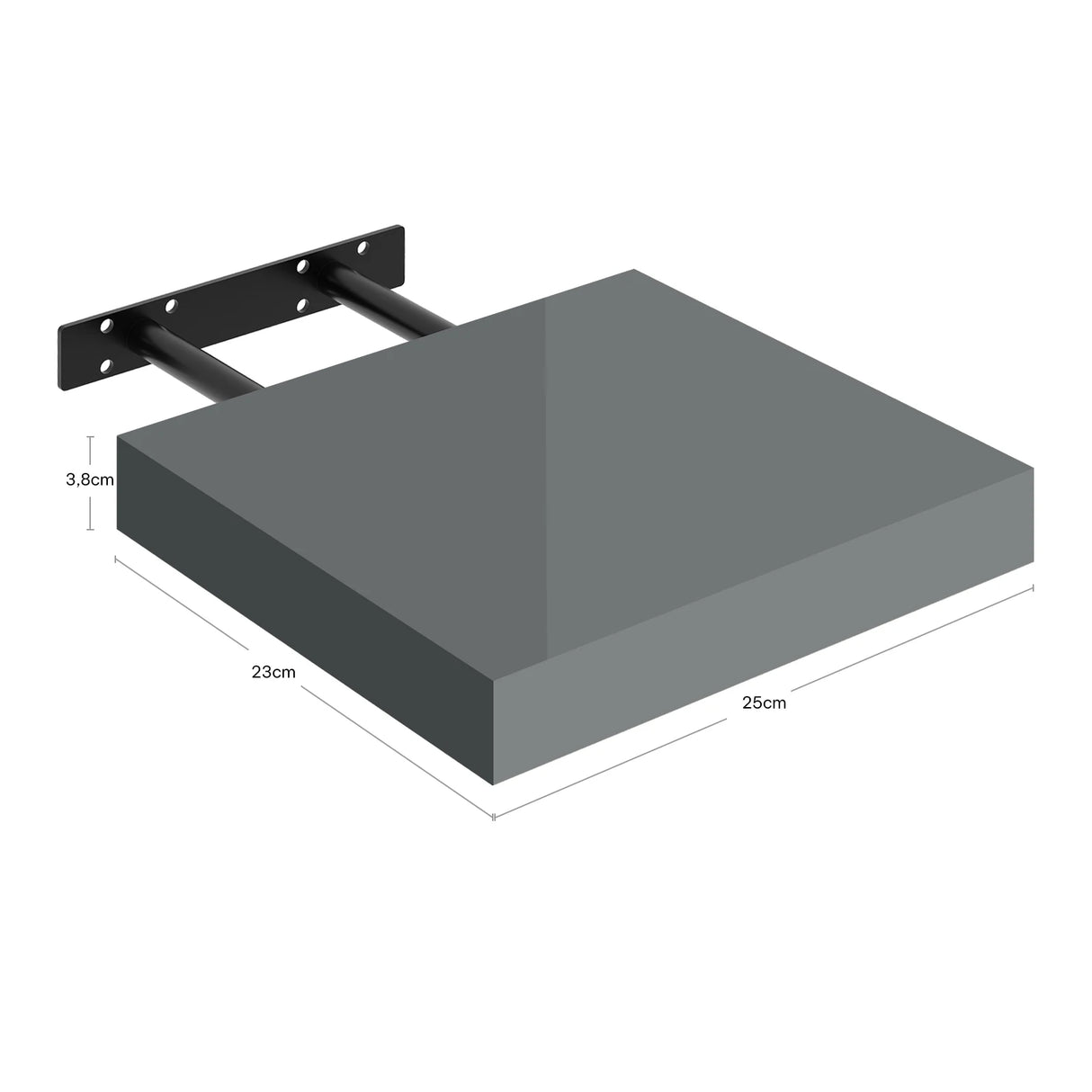 Set van 3 zwevende wandplanken van BukkitBow voor muurdecoratie en foto’s, stijlvolle fotoplanken en wandrekken voor in huis
