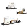 Set van 3 zwevende houten wandplanken van BukkitBow, perfect als boekenplank of fotoplank voor in huis
